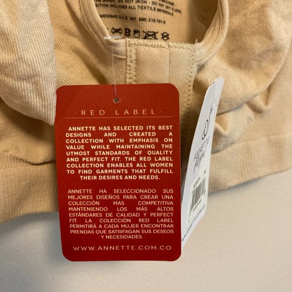 Annette Seamless Bra Size M-L Color Beige Non-Wire Canelle Style Razorback NWT - Picture 8 of 8